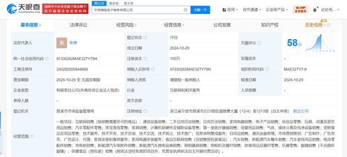 天貓在寧波成立喵電電商公司 含新能源汽車銷售業(yè)務